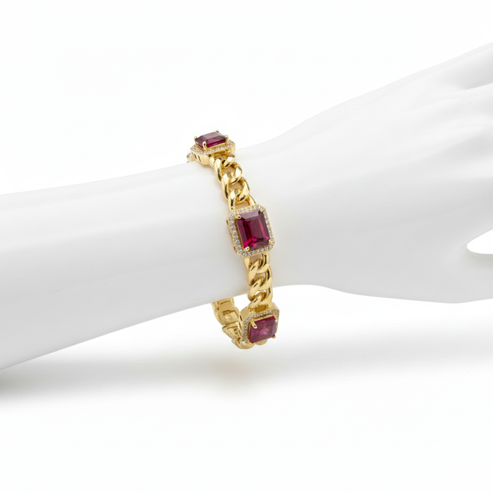 Diamond Ruby Bracelet