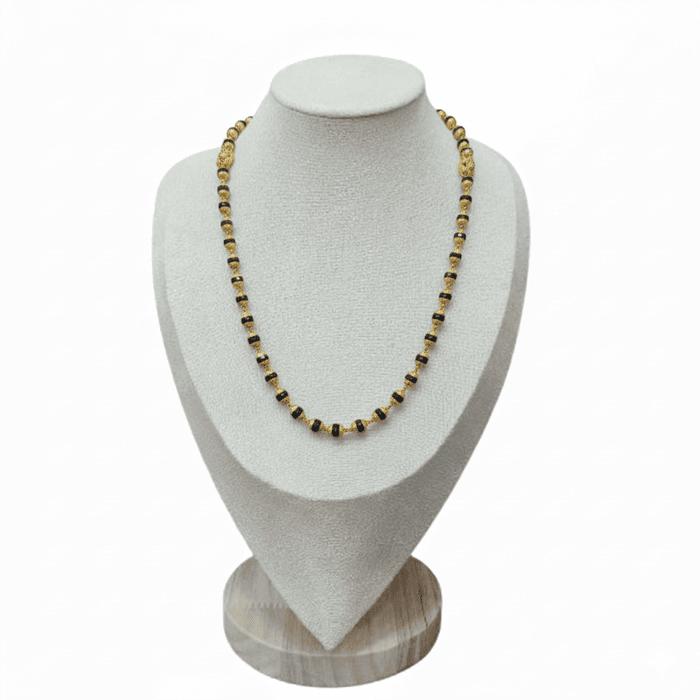 Sapphire Beaded Mooncut Chain