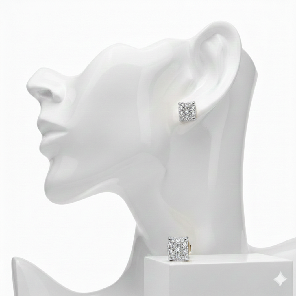 Sqaure Diamond Studd