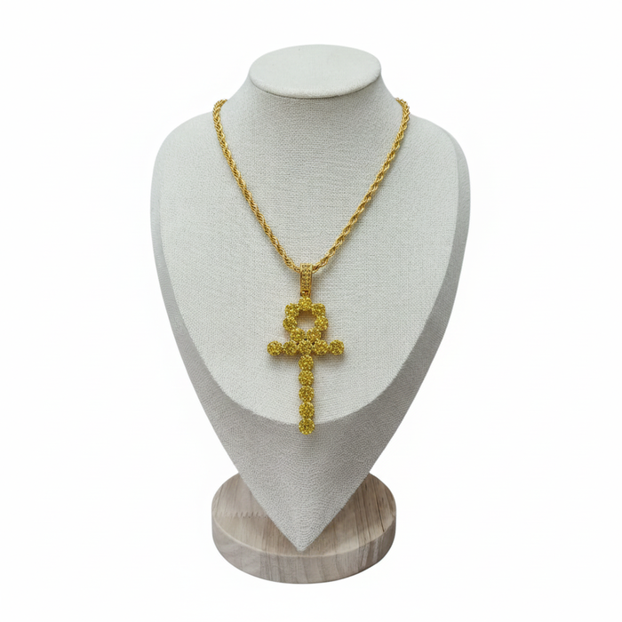 Egyption Ank Diamond Pendant