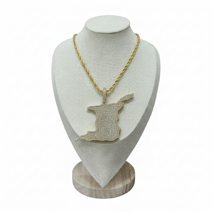 Trinidad And Tobago Map Pendant