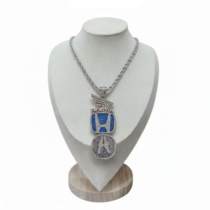 Honda Silver Diamond Pendant