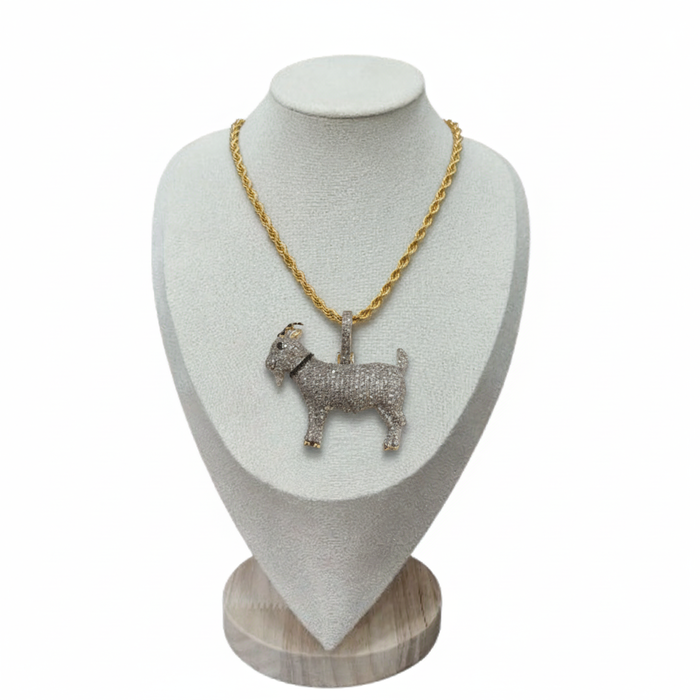 Goat  Custom Diamond Pendant