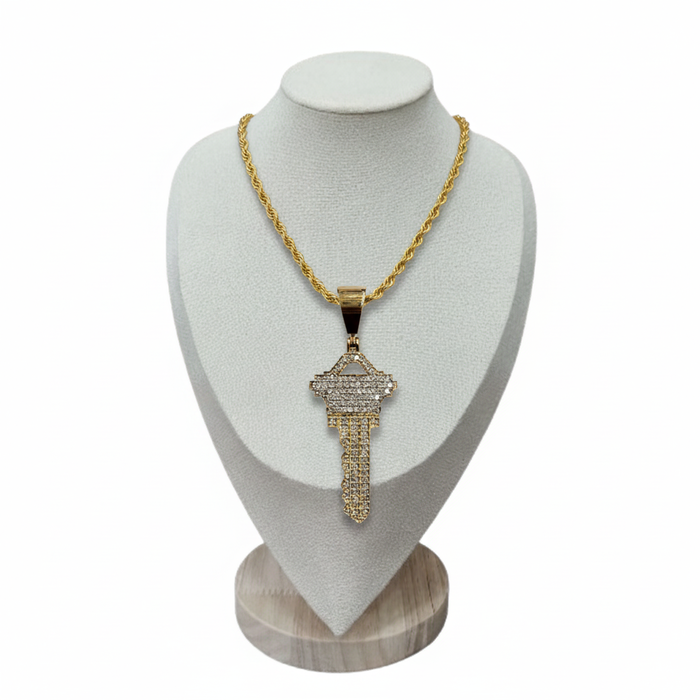Diamond Key Pendant