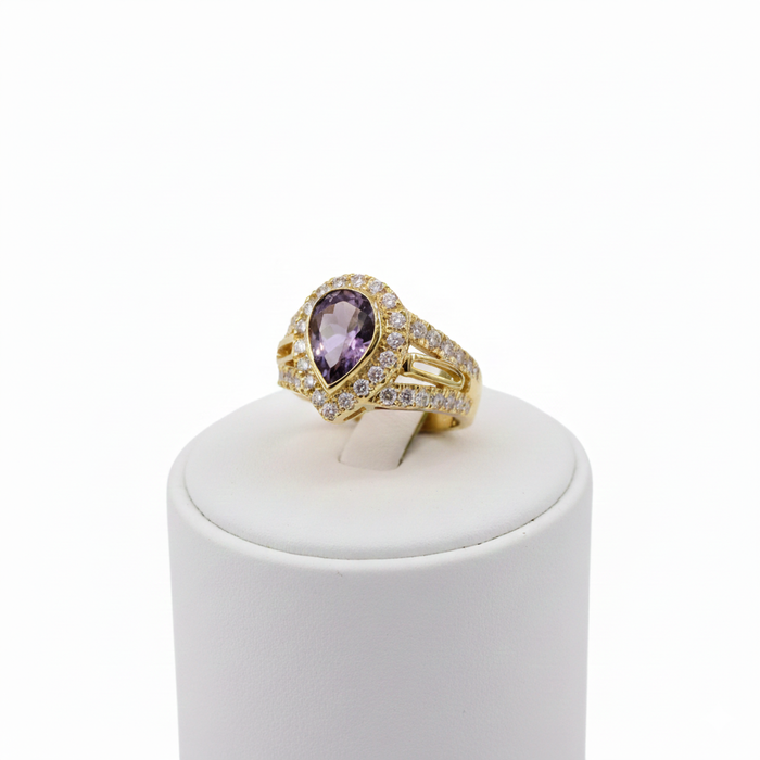 Amethyst Pear Shape Ring