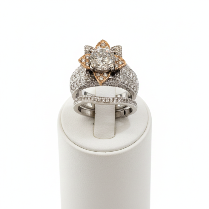 Flower Design Female Ring