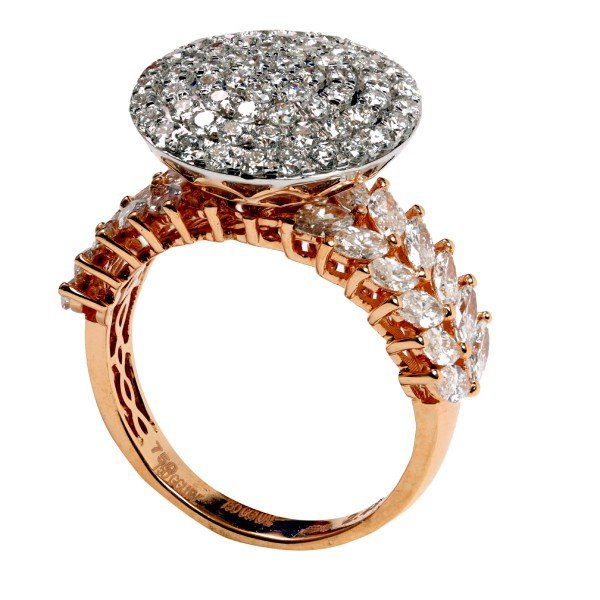 Rose Gold Diamond Female Ring