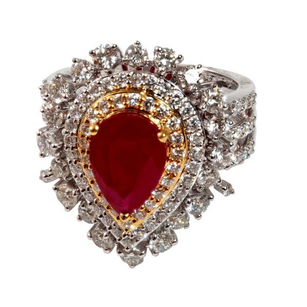 Ruby Diamond Female Ring
