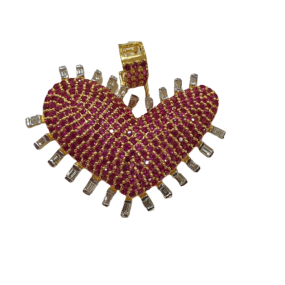 rubby heart pendant