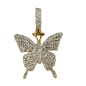 butterfly diamond pendant