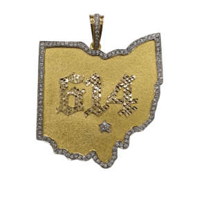 614 MAP DIAMOND PENDANT