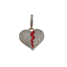 BROKEN HEART CHARM