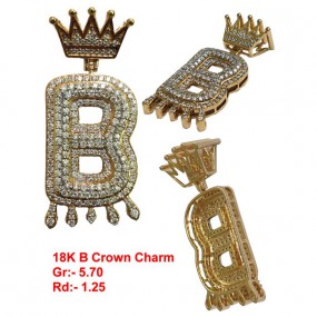 LETTER B WITH CROWN