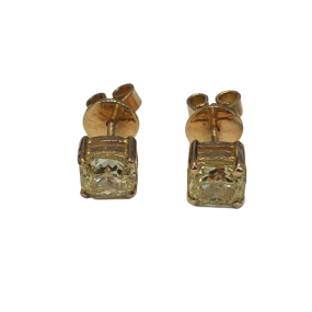 yellow canary diamond earring