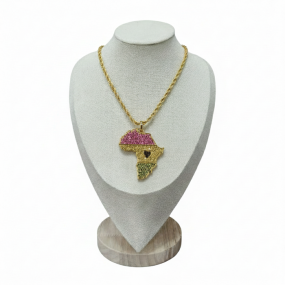 AFRICA  MULTI STONE CHARM