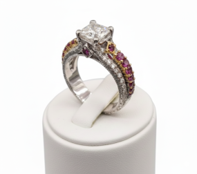 RUBY DIAMOND RING FOR  FEMALE