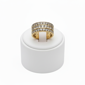 3 ROW DIAMOND RING
