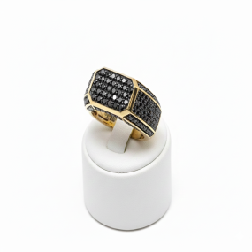 black diamonds ring