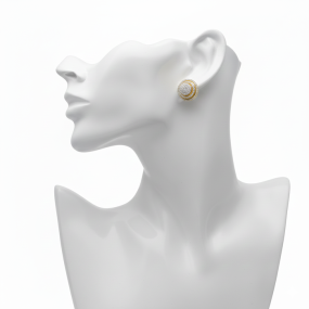 FLOWER SETTING EARRING