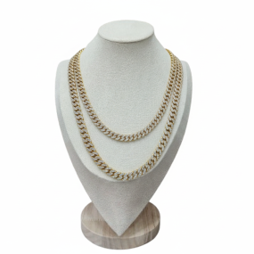 DIAMOND CUBAN CHAINS 2 SIZE