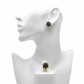 BLACK DIAMOND PRESSURE EARRING