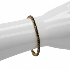 TENNIS BLACK DIAMOND BRACELET