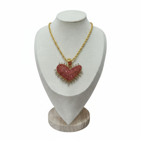 rubby heart pendant