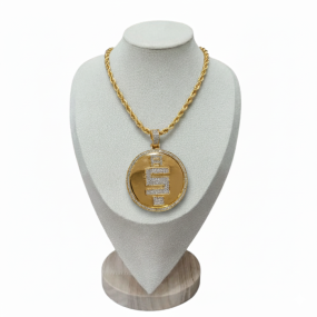 DOLLAR SIGN DIAMOND PENDANT