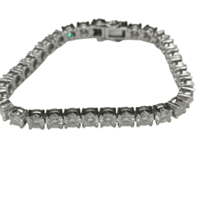 SILVER WITH MOISSANITE BRACELET