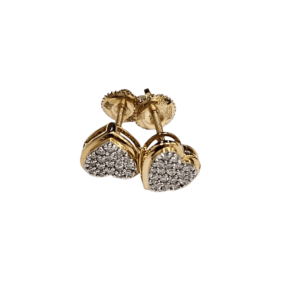 heart diamond earring