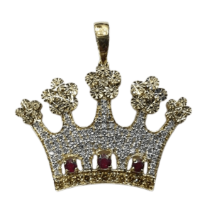 RUBY CROWN CHARM